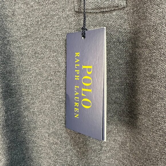 Polo Ralph Lauren Men's Classic-Fit Mesh‎ Ribbed Polo, Size XLT, Heather Grey - Picture 10 of 15